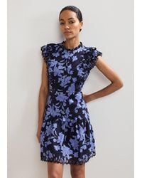 Phase Eight - Caraline Mini Broidery Floral Dress - Lyst