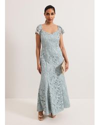 Phase Eight - Petite Phia Tux Lace Maxi Dress - Lyst
