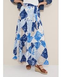 Phase Eight - Akia Patchwork Maxi Skirt - Lyst