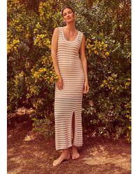 Phase Eight - Kimmy Crochet Stripe Maxi Dress - Lyst
