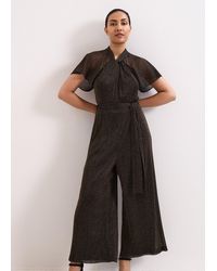 Phase Eight - Petite Amara Shimmer Wide Leg Jumpsuit - Lyst