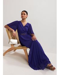 Phase Eight - Yasmina Pleated Maxi Dress - Lyst