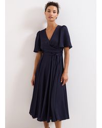 Phase Eight - Abbie Wrap Midi Dress - Lyst