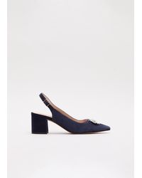Phase Eight - Sparkle Slingback Block Heel Shoes - Lyst