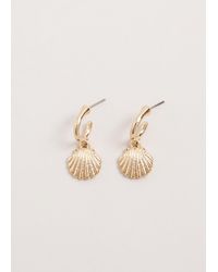 Phase Eight - Shell Hoop Earrings - Lyst
