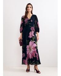 Phase Eight - Betty Floral Printed Long Sleeve Maxi Dress - Lyst