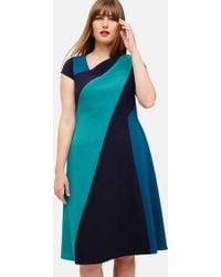 coast lola three tone pleated dress