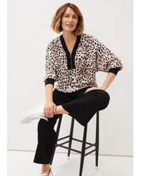 Phase Eight - 's Calla Leopard Print Blouse - Lyst