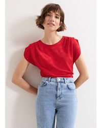 Phase Eight - Rina Drape Textured Sleeveless Top - Lyst