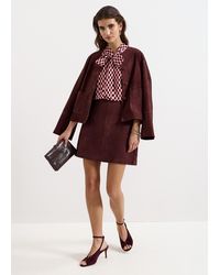 Phase Eight - Roselle Suede Mini Skirt - Lyst
