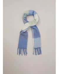 Phase Eight - Oversized Check Brushed Scarf - Lyst