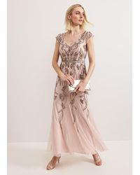 Phase Eight - Evonne Beaded Maxi Dress - Lyst