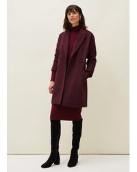 Phase Eight - Emery Double Breasted Wool Coat - Lyst