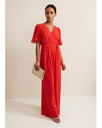 Phase Eight - 's Petite Kendall Pleat Jumpsuit - Lyst