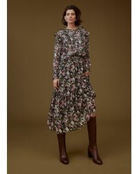Phase Eight - Zowena Floral Tiered Midi Skirt - Lyst