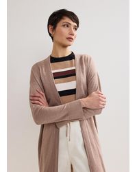 Phase Eight - Tasha Linen Longline Cardigan - Lyst