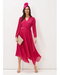 Nikia Pleated Hem Dress 