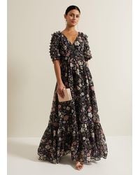 Phase Eight - Lesley Multi Coloured Floral Maxi Dress - Lyst