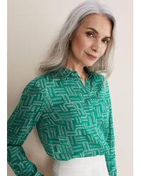 Phase Eight - Hatty Abstract Co-Ord Blouse - Lyst