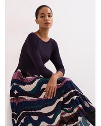 Phase Eight - Petite Riley Woven Hem Printed Dress - Lyst