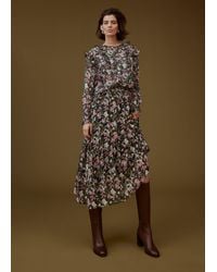 Phase Eight - Zowena Floral Tiered Midi Skirt - Lyst