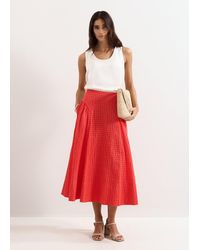 Phase Eight - Carey Check A Line Skirt - Lyst