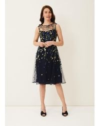Phase Eight - 's Esmeralda Embroidered Fit & Flare Dress - Lyst