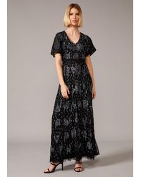 Phase Eight - Black And Multi Clarabelle Sequin Embelished Maxi Dress - Lyst