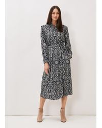 Phase Eight - Polly Paisley Print Midi Dress - Lyst