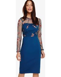Phase Eight - Felice Embroidered Dress - Lyst