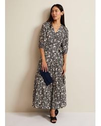 Phase Eight - Kezia Floral Wrap Midi Dress - Lyst