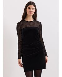 Phase Eight - Amberose Velvet Mini Dress - Lyst