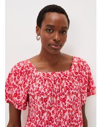 Phase Eight - Saffy Floral Square Neck Top - Lyst
