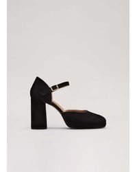 Phase Eight - Suede Closed Toe Platform - Lyst