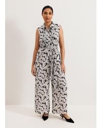 Phase Eight - Petite Janine Shirt Wide Leg Jumpsuit - Lyst