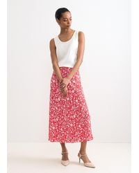 Phase Eight - Roxana Floral Print Midi Skirt - Lyst