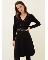 Phase Eight - 's Claren Studded Knitted Dress - Lyst