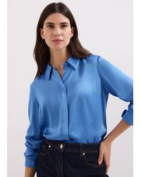 Phase Eight - Novie Satin Shirt - Lyst
