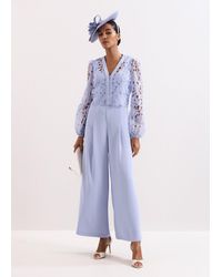 Phase Eight - Petite Winona Lace Jumpsuit - Lyst