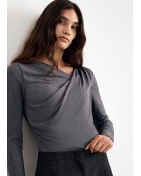 Phase Eight - Marcy Long Sleeve Ruched And Tucked Top - Lyst