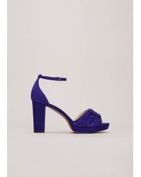 Phase Eight - Suede Platform Heels - Lyst