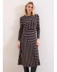 Phase Eight - Petite Mia Stripe Midi Dress - Lyst