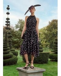 Phase Eight - Lucinda Spot Midi Dress - Lyst