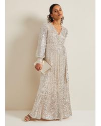 Phase Eight - Petite Amily Sequin Maxi Dress - Lyst