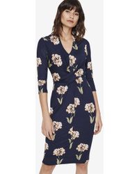 phase eight sable embroidered dress pink