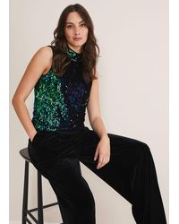 Phase Eight - Tasha Sequin Sleeveless Top - Lyst