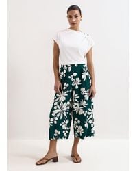 Phase Eight - Josie Printed Culotte Trouser - Lyst