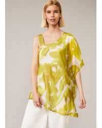 Phase Eight - Coline Asymmetric Floral Print Blouse - Lyst