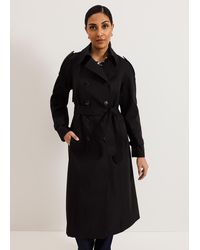 Phase Eight - Petite Avalie Collar Detail Trench Coat - Lyst