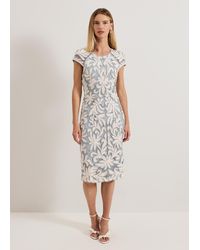 Phase Eight - Karima Tapework Midi Dress - Lyst